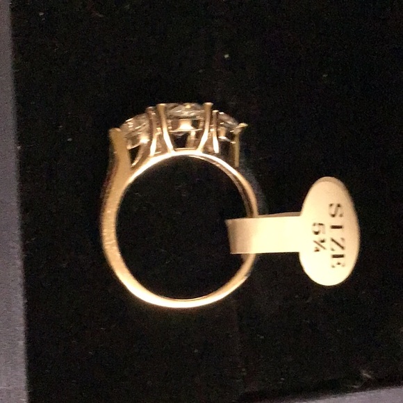 White Sapphire/Sterling Silver Round Cut Ring - Picture 5 of 14